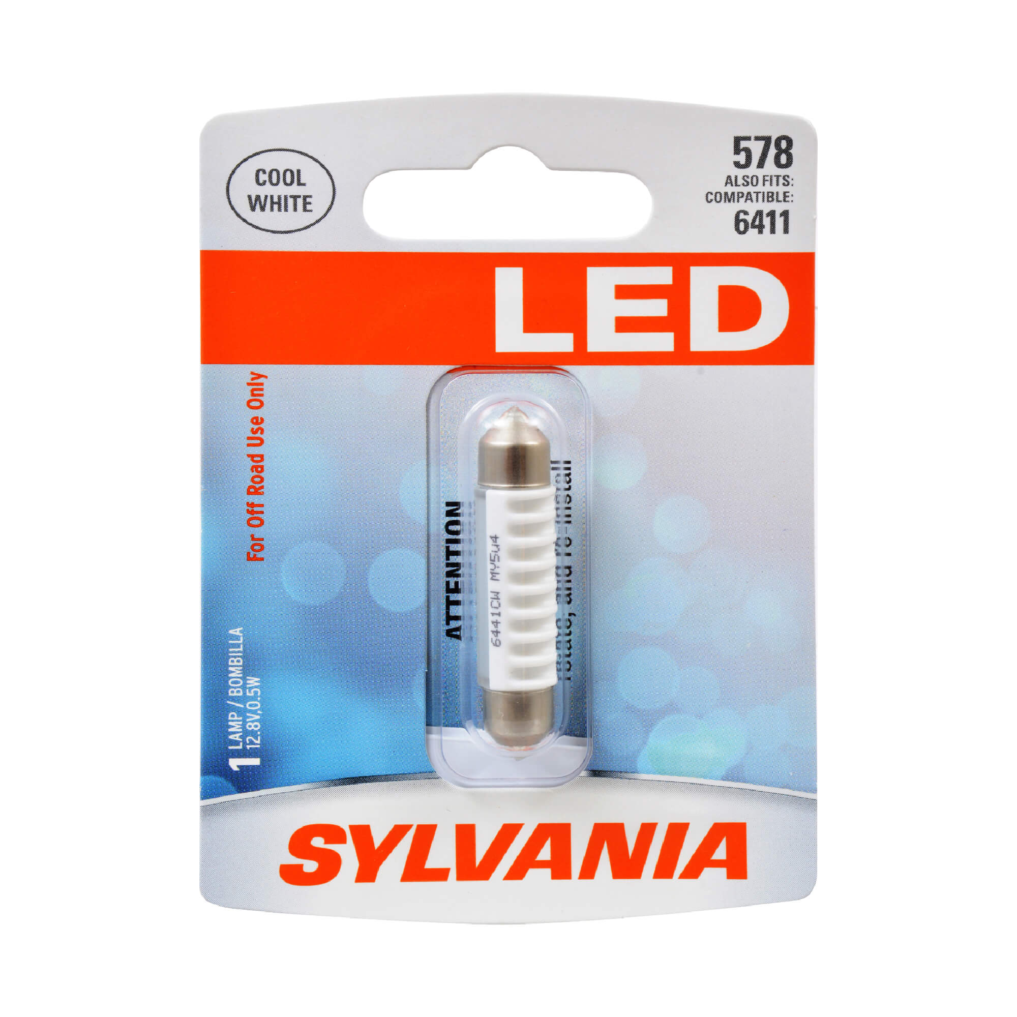 SYLVANIA 578 WHITE SYL LED Mini Bulb, 1 Pack